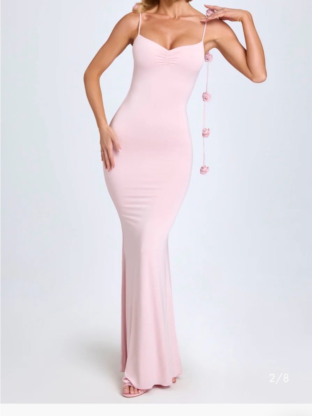 Pink Bodycon Maxi Dress Oh Polly